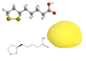 USP-Rang Alpha Lipoic Acid Powder CAS 1200-22-2 voor Hartgezondheid